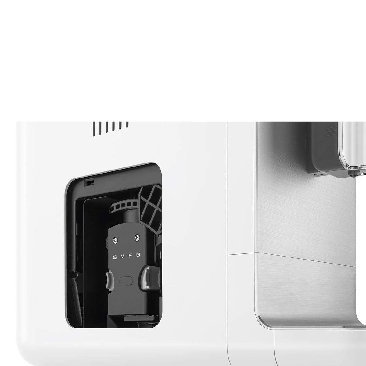 Automatic Coffee Machine with Built-in Grinder (White)