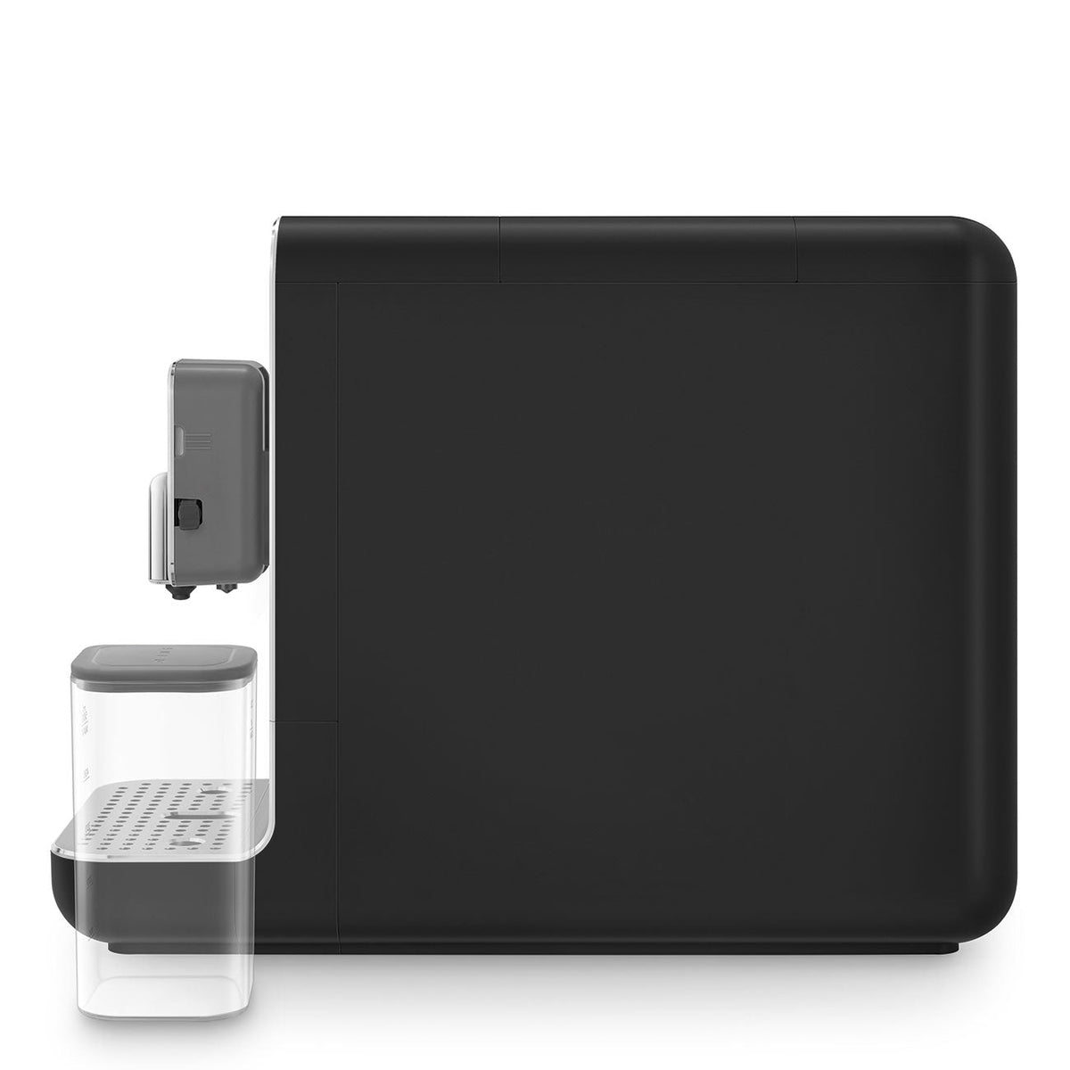 Automatic Coffee Machine with Built-in Grinder & Milk System (Black)