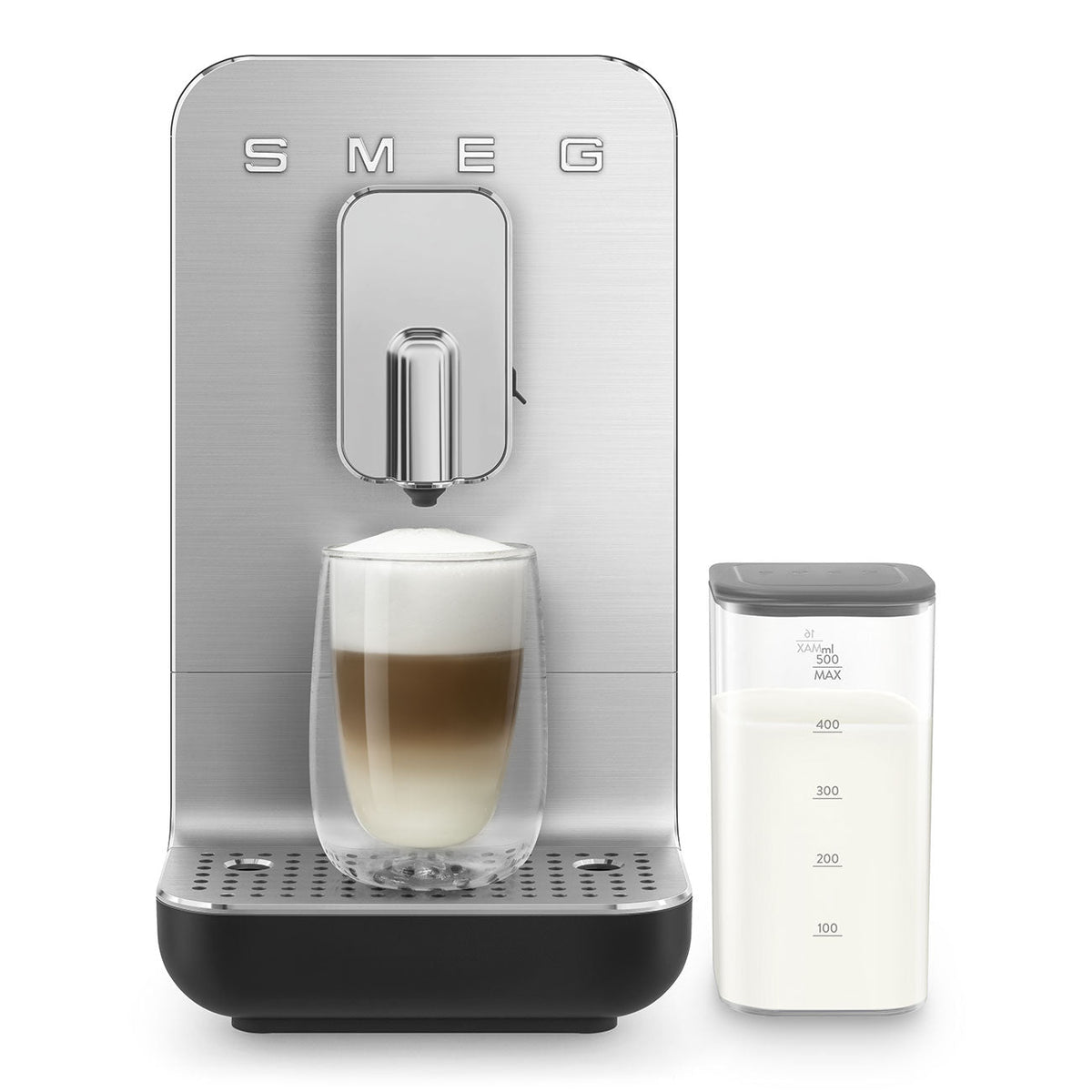 Automatic Coffee Machine with Built-in Grinder & Milk System (Black)