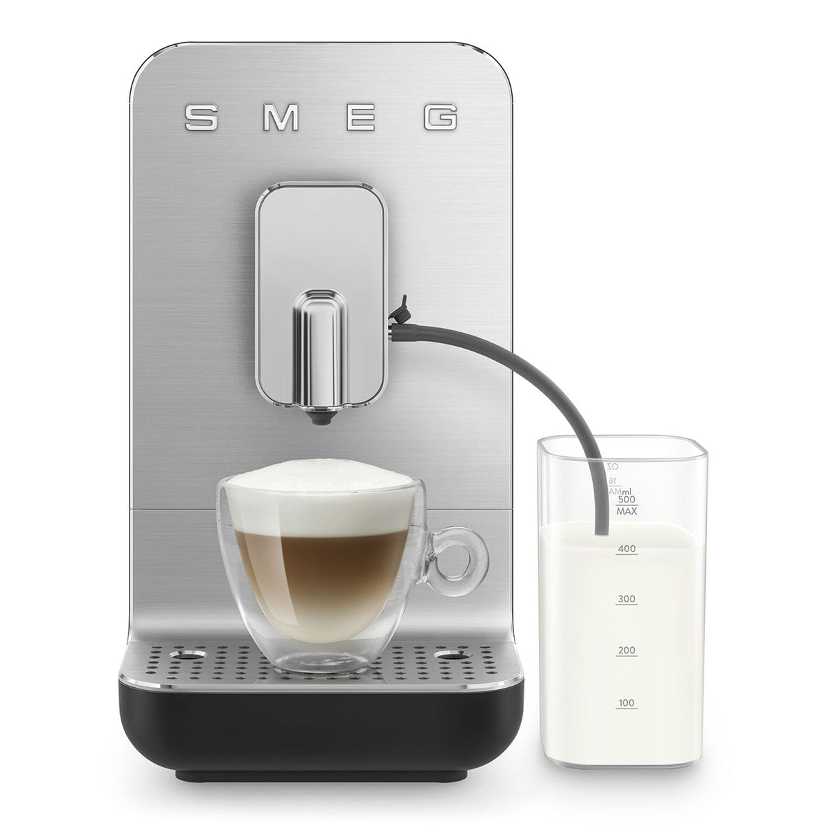 Automatic Coffee Machine with Built-in Grinder & Milk System (Black)