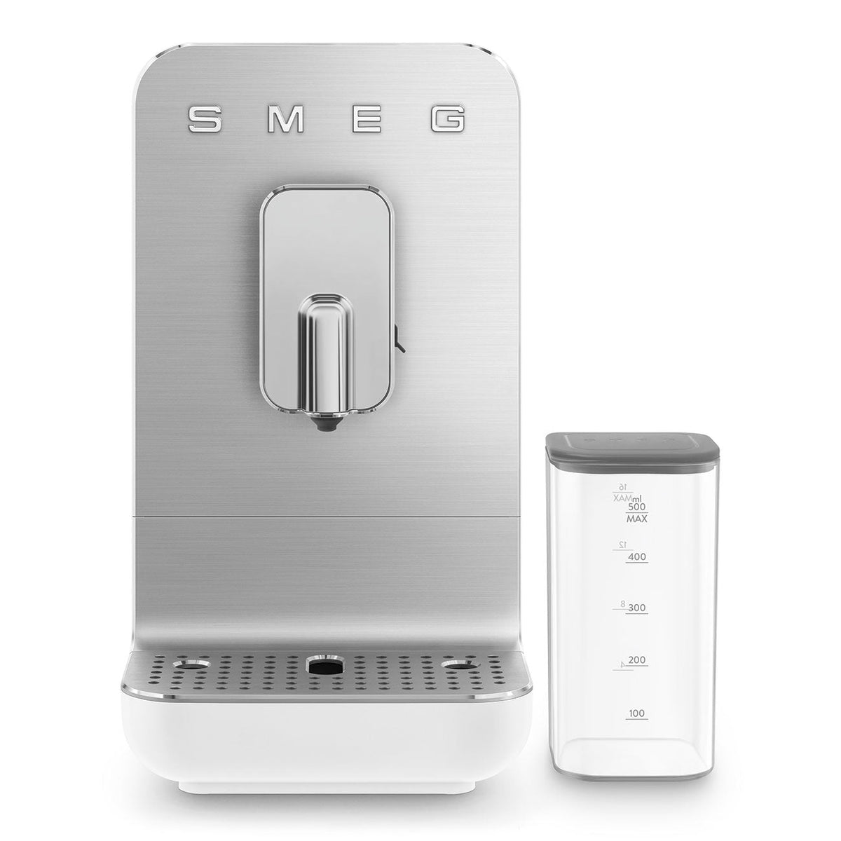 Automatic Coffee Machine with Built-in Grinder & Milk System (White)