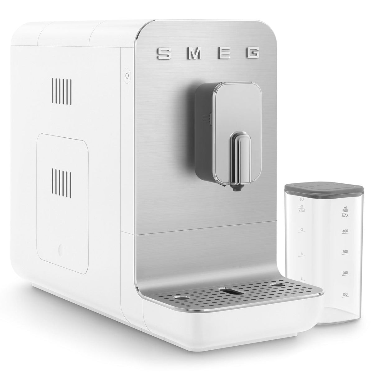 Automatic Coffee Machine with Built-in Grinder & Milk System (White)