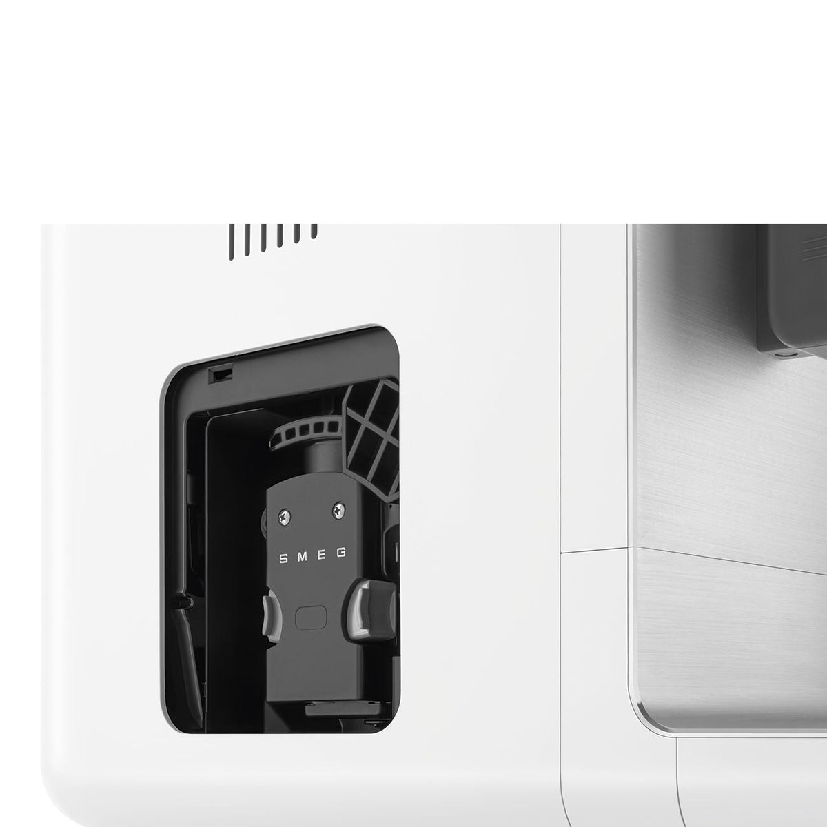 Automatic Coffee Machine with Built-in Grinder & Milk System (White)