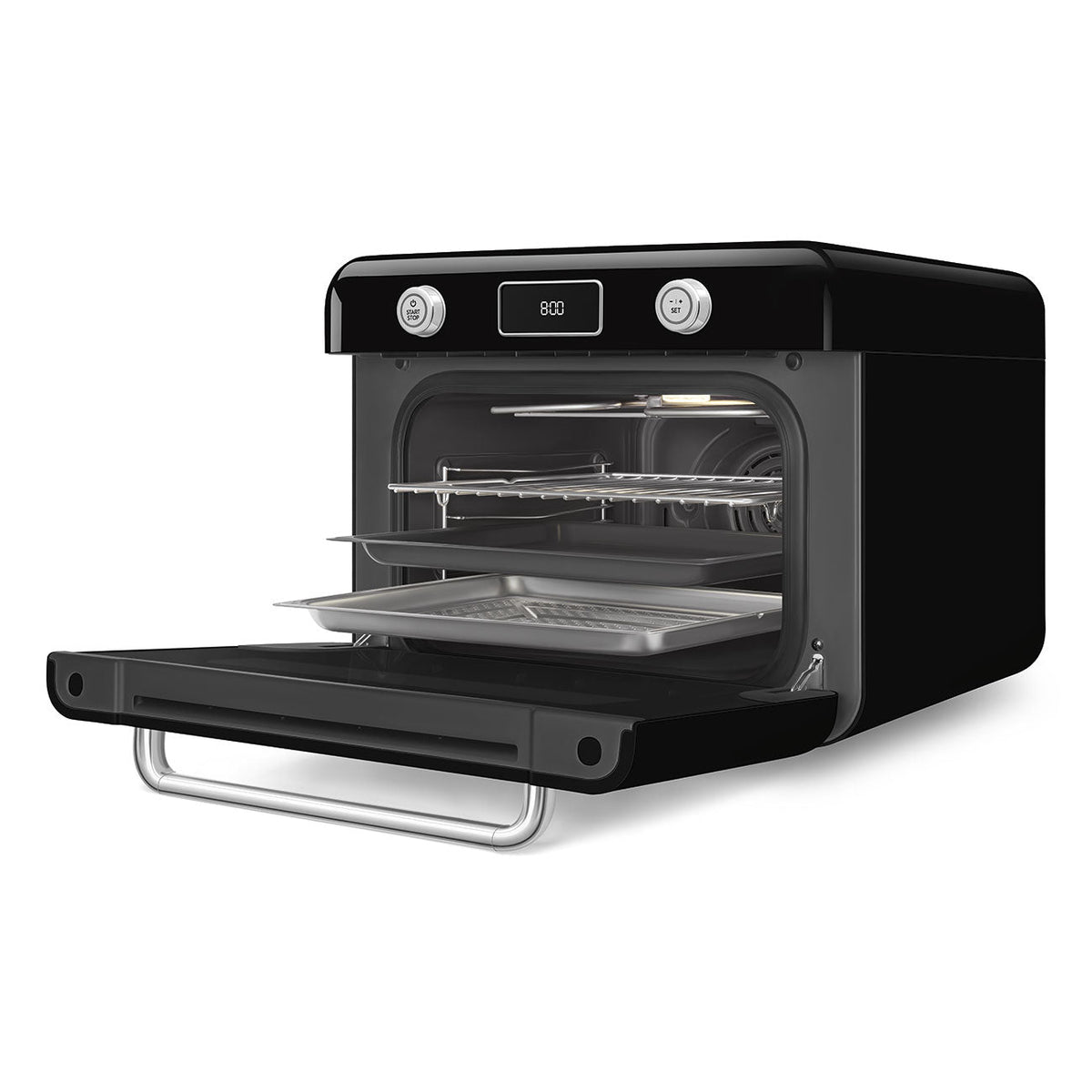 Retro Countertop Steam Oven (Black)
