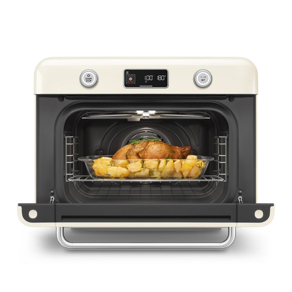 Retro Countertop Steam Oven (Cream)