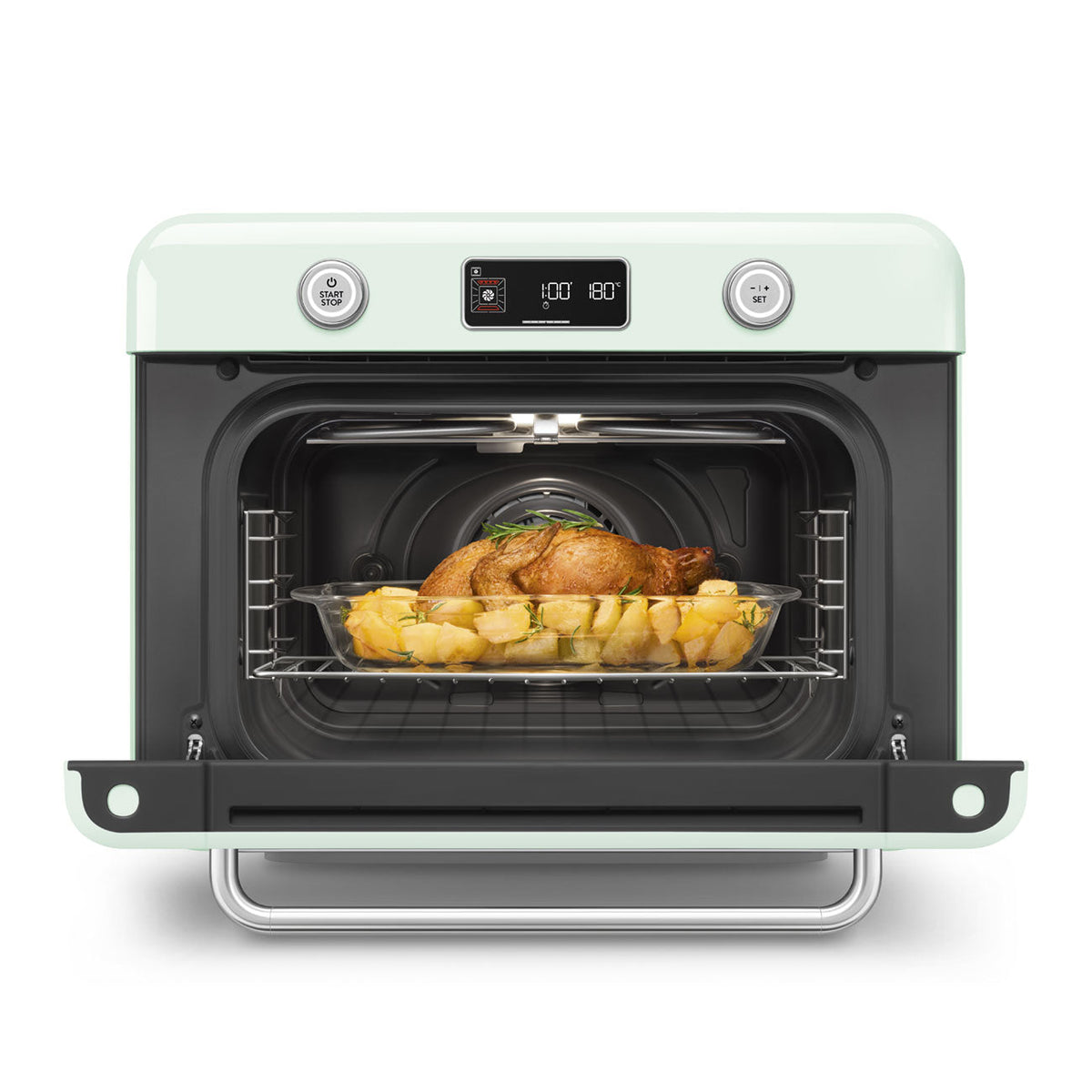 Retro Countertop Steam Oven (Pastel Green)
