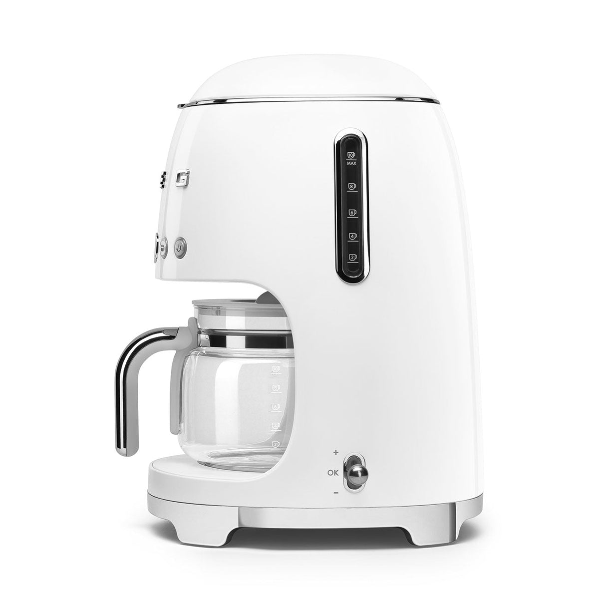 Drip Coffee Machine (White 50's Style Aesthetic)